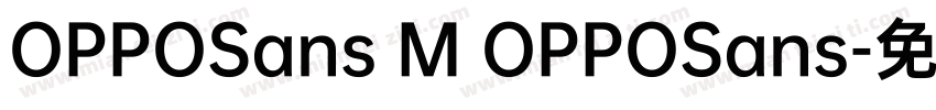 OPPOSans M OPPOSans字体转换